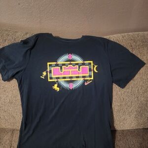 Men's Lebron James Nike Black Dri-FIT Tee Sz.Medium